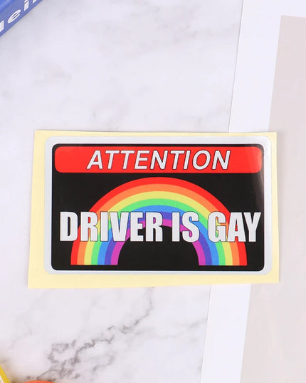 1Pc I LOVE GAY PORN Car Stickers Reflective Personality Car Stickers Gay Funny Stickers