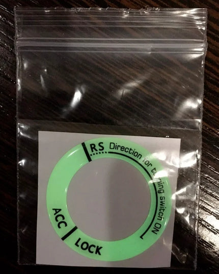 Night Luminous Car Ignition Key Ring Stickers Auto Motorcycle 3D Decals Decoration Key Fluorescent Circle