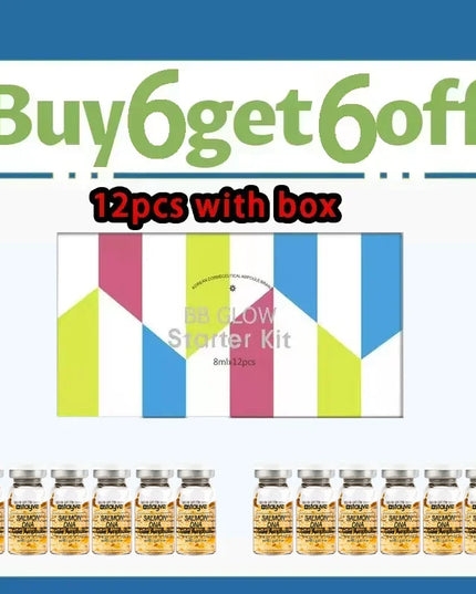 Stayve 8ml Salmon DNA Golden Ampoule Serum Kit Natural Ingredients, Moisturizing, Tender, Lifting, Firming Facial Care Skin