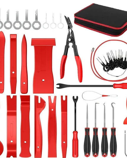 Car Interior Trim Removal Tool Kit, Auto Plastic Clips Puller Set for DIY Panel Disassembly