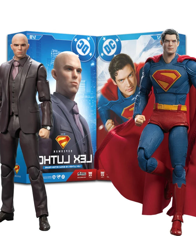 Fondjoy New Superman Lex Luthor 1/9 Action Figure DC Movie Version Gunn's New Superman Figure Ornaments for Toys and Boys Gifts