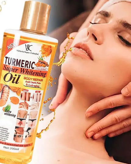 Turmeric Essential Oil Facial Body Massage oil Moisturizing Diffuser Aromatherapy Brightening Smoothing Body Face Skin Care 200m