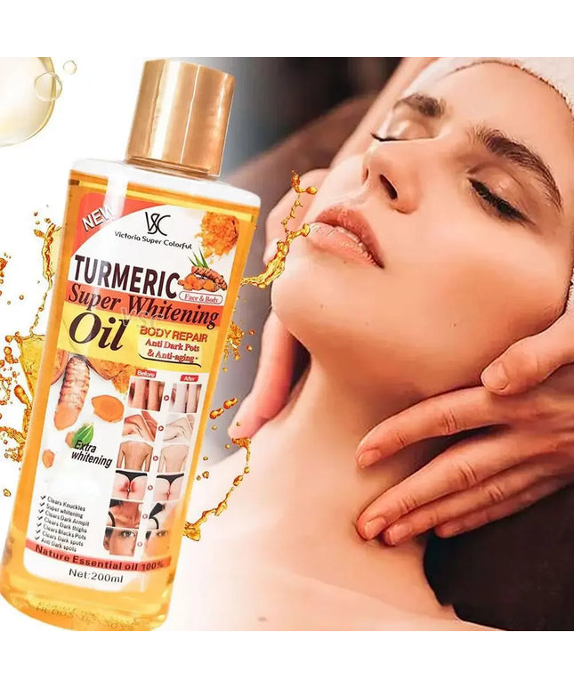 Turmeric Essential Oil Facial Body Massage oil Moisturizing Diffuser Aromatherapy Brightening Smoothing Body Face Skin Care 200m