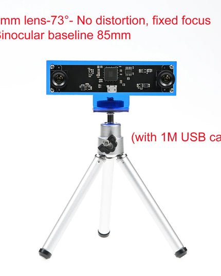 GXIVISION 3D Camera Module 4MP, 30fps Dual Lens  USB Webcam 1080P Synchronous Same Frame,VR Depth Face Detection,3840X1080