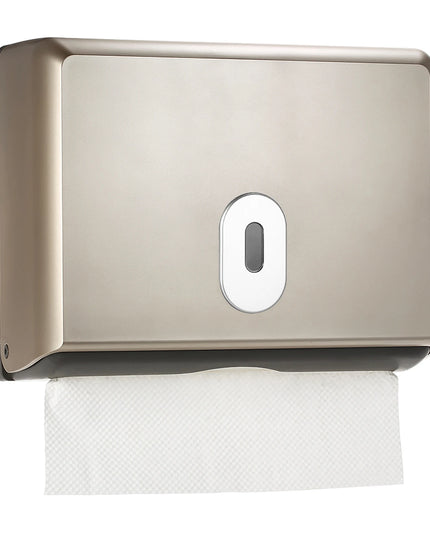 ABS Material Rectangular Wall-mounted Bathroom Tissue Dispenser Tissue Box Holder Home Car Organizer for Multifold Paper Towels