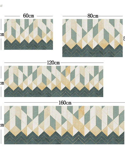 Non-slip Kitchen Mat Long Rugs Crystal Velvet Carpet for Living Room Absorbent Foot Mats Bedroom Doormat Alfombra Small Rugs