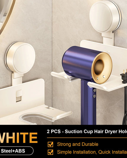 Hair Dryer Holder Wall Dryer Cradle Straightener Stand Hairdryer Organizer Box Toilet Blower Holder Shelf Bathroom Accessories