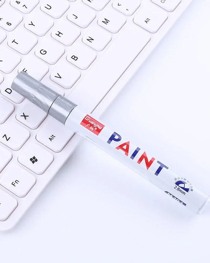 Car Paint Pen Waterproof Car Wheel Tire Oily Painting Mark Pen Auto Rubber Tyre Tread CD Metal Permanent Paint Marker