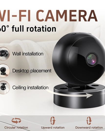 1080P HD Mini 2.4G WiFi Security Camera Smart WiFi Surveillance With 2 Way Audio Infrared Night Vision Security Camera