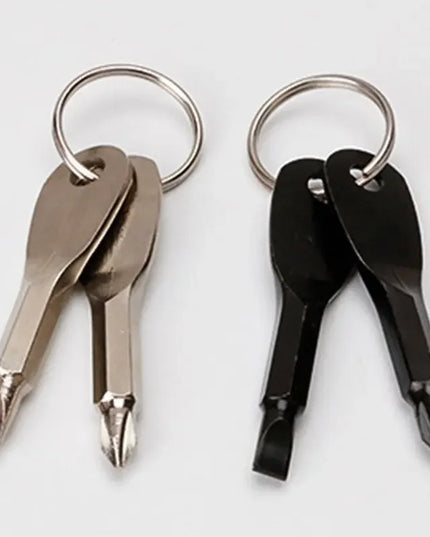 Emergency Key Screwdriver Outdoor Multifunctional Edc Tool Safety Protection Self Defense Prick Cone Combined Tool Set