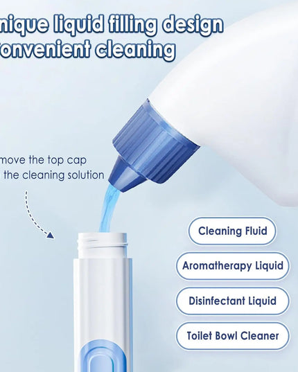 Squirt Whale Toilet Brush with Soft Silicone Head WC Toilet Brush Holder Wall-mounted 360-Degree Cleaning Tools for Bathroom