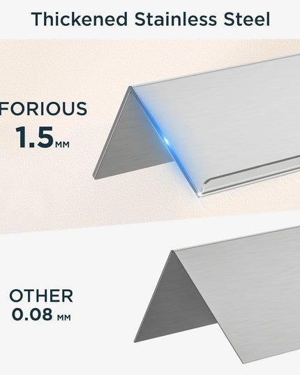 Double Toilet Paper Holder Wall-Mounted Stainless Steel Toilet Paper Holder with Phone Shelf Tissue Holder Bathroom Accessories