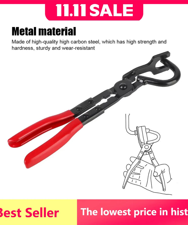 New Professional Exhaust Hanger Pliers Kit - Rubber Gasket Puller & Heat-Resistant Gripper for Car/Truck/Motorcycle Repair