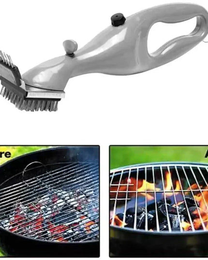 Barbecue Grill Steam Cleaning Brushes BBQ Water Spray Cleaner Brush Grill Accessories Cooking Kitchen Tool Outdoor Grill Brush