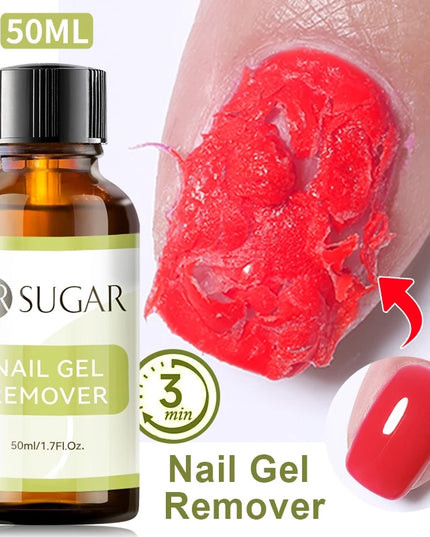 UR SUGAR 50ML 50ml Nail Gel Remover 3-5 Mins Fast Remover Magic Nail Gel Polish Soak Off UV LED Nail Art Base Gel Top Coat Manic