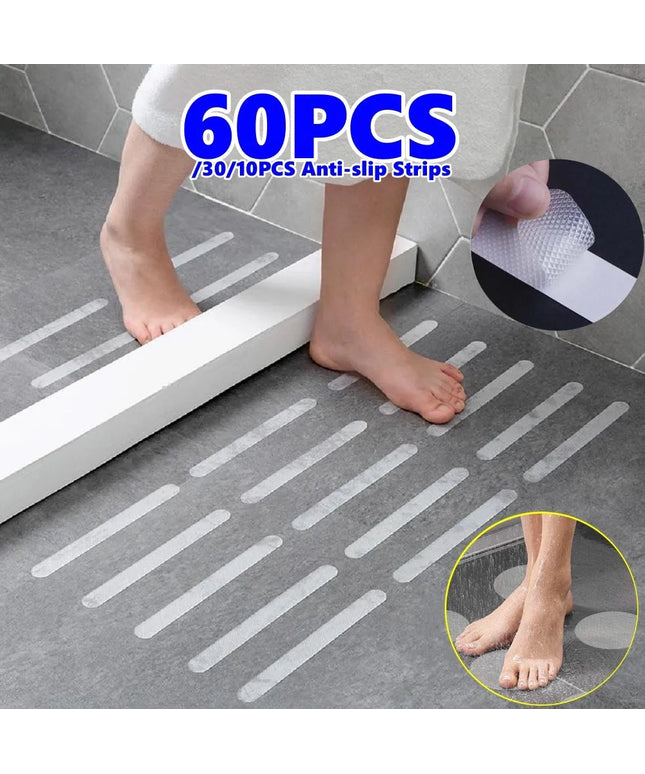 New Anti-Slip Strips Shower Stickers Bath Safety Strips Transparent Non Slip Strips Stickers for Bathtubs Showers Stairs Floors