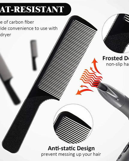 5 Pieces Barber Hairdressing Anti-static and heat-resistant hairdressing Tool comb Portable Styling for Men Wo men Accessories