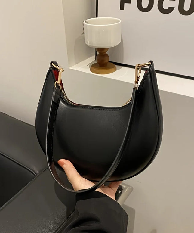 Shoulder Bags Women NEW Fashionable High-end Moon-shaped Baseball Bag Showing Luxury Women's Single Shoulder Bag