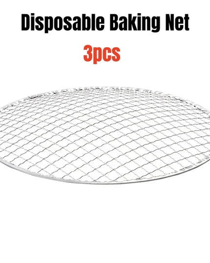 Portable Barbecue Grill Korean Charcoal Stove Stainless Steel Split BBQ Stove Round Non-stick Barbecue Rack For Outdoor Camping