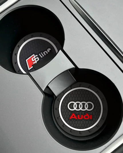 Car Coaster Water Cup Bottle Holder Anti-slip Pad Mat Silica Gel Waterproof For Audi A1 A2 A3 A4 A5 A6 A7 A8 Q1 Q2 Q3 Q4 Q5 Q6 S