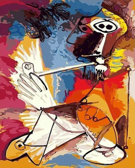 Artist Pablo Picasso Classic Art Canvas Paintings Prints Poster Cubist Style Abstract Character Wall Art Painting for Home Decor