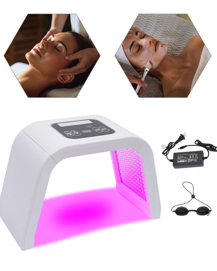 7 Color LED Light Therapy for Face, 7 in 1 Beauty Equipment for Skin Care at Home LED Mask Professional for SPA, AC100V-240V