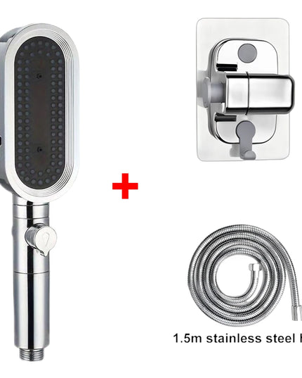 3 Modes Powerful Shower Head Anti-clogging and Easy To Clean Anti Anti-limescale Shower Head Handheld Flexible Bath  Shower Head