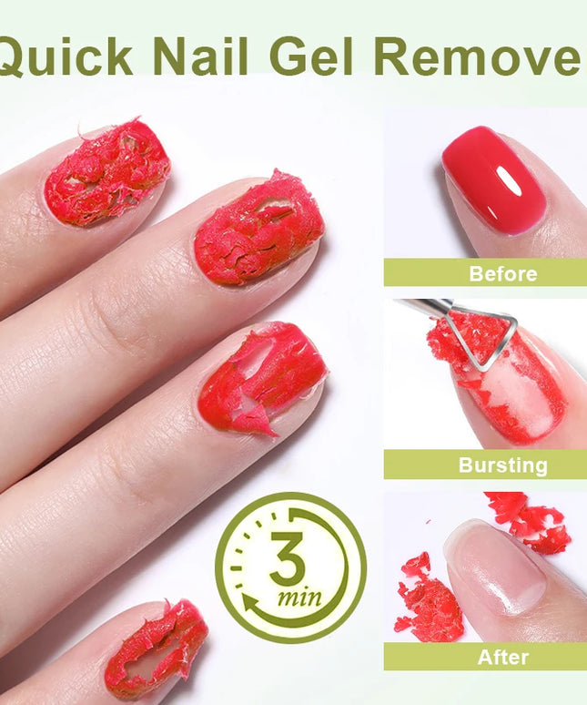 UR SUGAR 50ML 50ml Nail Gel Remover 3-5 Mins Fast Remover Magic Nail Gel Polish Soak Off UV LED Nail Art Base Gel Top Coat Manic