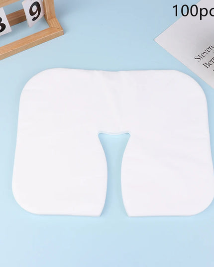 100/200Pcs SPA Face Massage Pad Beauty Salon Massage Headrest Pad Disposable Cotton Pillow Towel Cover Face Skin Care Tool