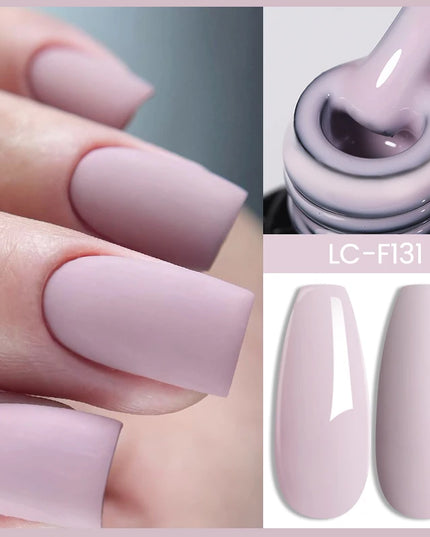 LILYCUTE 15ML Quick Extension Gel Nail Polish Nude Milk White Color Finger Prolong Acrylic Crystal Construction Hard Gel Varnish