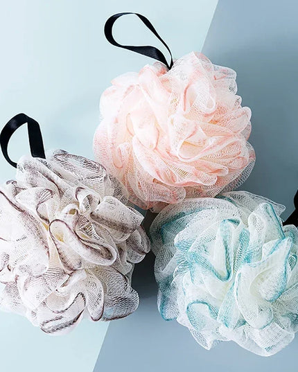 Large sized shower ball does not disperse, scrubbing, ultra soft skincare, foaming, lace bathroom shower, shower flower