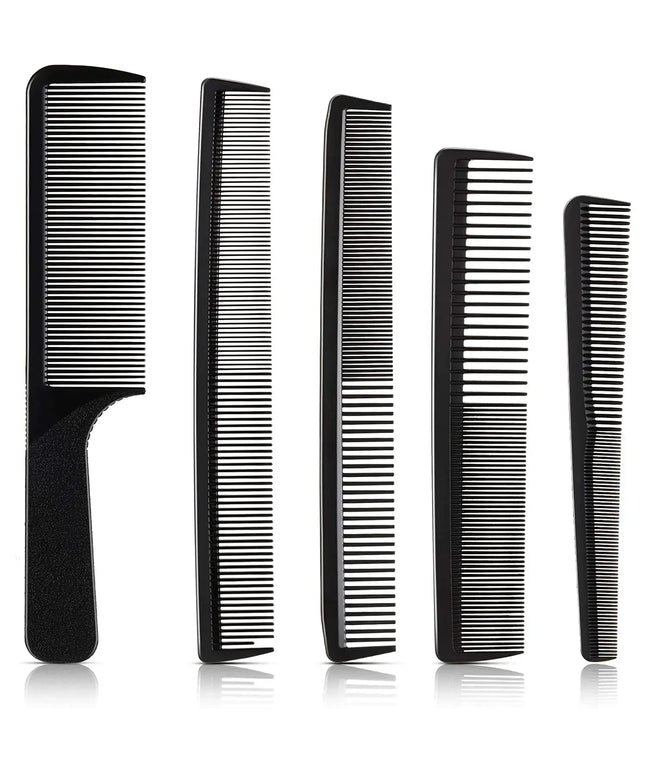 5 Pieces Barber Hairdressing Anti-static and heat-resistant hairdressing Tool comb Portable Styling for Men Wo men Accessories