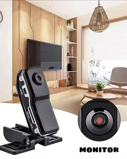 Portable Mini HD DV Camera Body Camcorder Mount Video Recorder Nanny Security Cam Sports DVR Webcam for Home Office Security