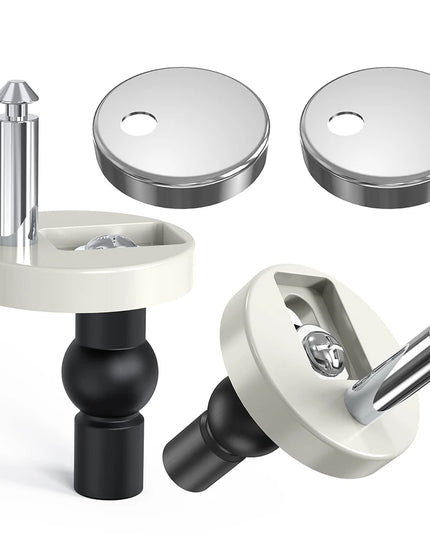 Slow Close O-Shape Toilet Seat Quiet Lid Durable Anti-Bacterial Simple Top Fixing Removable Universal Bathroom Accessories