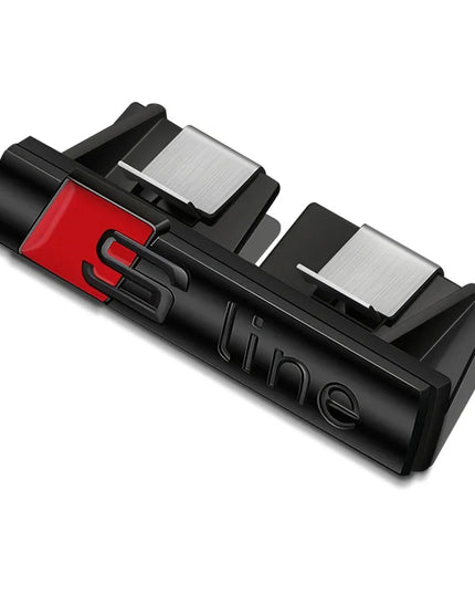 Car Goods Emblem Grill Front Hood Badge Grille For Audi Sline RS A3 A4 B8 8P 8V B6 A5 A6 C7 Q5 B9 B7 C6 A1 Q7 Q3 TT Auto sticker