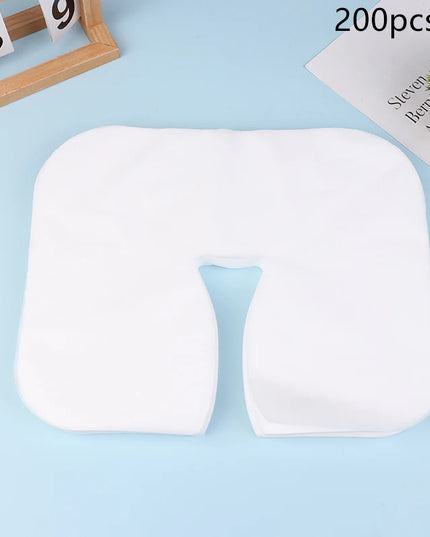 100/200Pcs SPA Face Massage Pad Beauty Salon Massage Headrest Pad Disposable Cotton Pillow Towel Cover Face Skin Care Tool