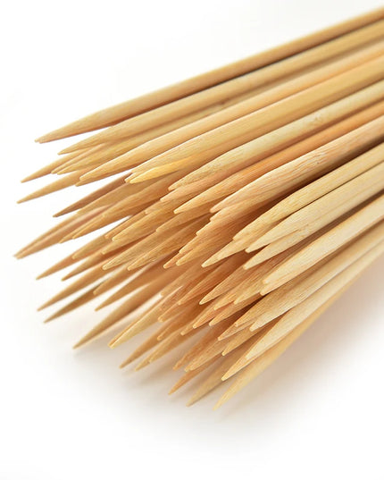 30/50PCS Disposable Wooden Grill Grilling Bbq Tools Outdoor Cooking BBQ Sticks Bamboo Skewers Barbecue Tools Fruit Sticks