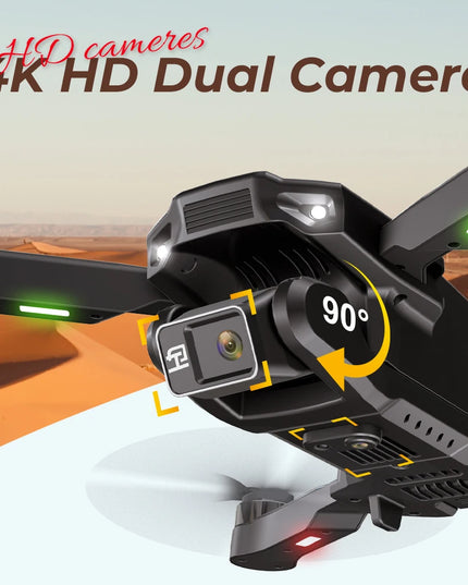 KBDFA New Drone H16 GPS Professional Dual Camera Dron Quadcopter Brushless Aerial Photography Laser Obstacle Avoidance RC Toy