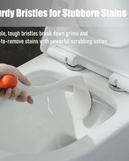 Swan Shaped Toilet Brush Set with Base and Long Handle Bathroom Accessories Easy to Clean Toilet