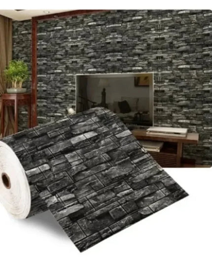 70cmx2m Meter Foam 3D Wall Stickers Self Adhesive Panel Home Decor Living Room Bedroom House Decoration Bathroom Brick Wallpaper