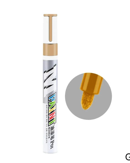 Car paint scratches repair brush pen waterproof water paint marker pen car tire tread care automotive  black white red silver