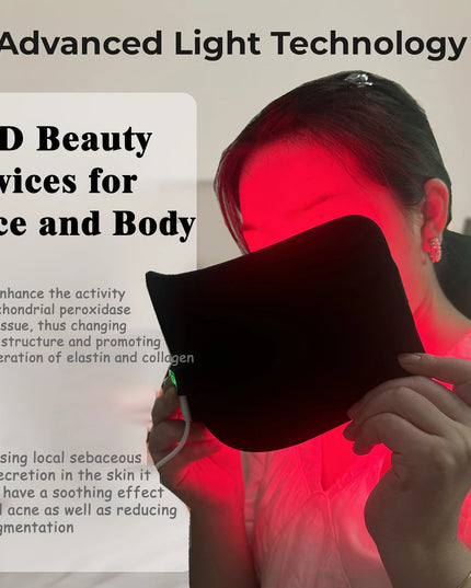 Red Infrared Light Therapy Pad   LED Beauty Devices for Face and Body Back Knee Hands Feet Relief Portable 660nm 850nm  Heat Pad