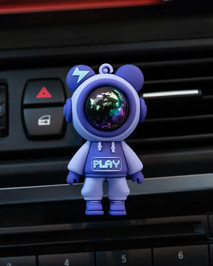New Lightning Violent Bear Doll Outlet Perfume Clip Cartoon Astronaut Car Chain Couple Bag Pendant Creative Auto Accessories