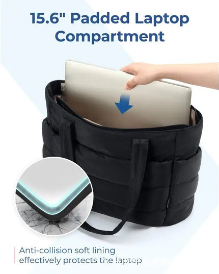 New Large Capacity Tote Bag Versatile Handbag for Women Commuting Bag Messenger Shoulder Bag Multiple Pockets Mummy Bag