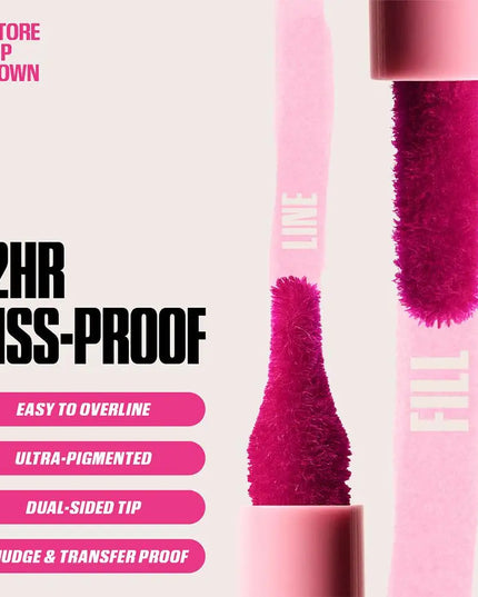 1PCS Velvet Lip Liner Waterproof Smudge Proof Long Lasting Color Highly Pigmented Velvety Texture Precise Definition Makeup