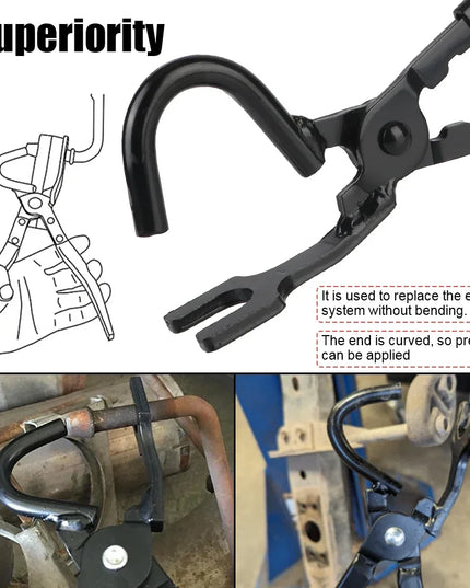 New Professional Exhaust Hanger Pliers Kit - Rubber Gasket Puller & Heat-Resistant Gripper for Car/Truck/Motorcycle Repair