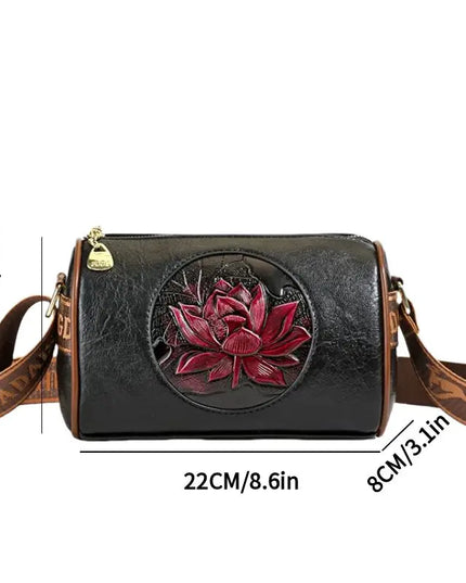 Casual Women Handbag Soft Leather Shoulder Crossbody Bags for Women 2024 New Fashion Print Ladies Messenger Tote Bag