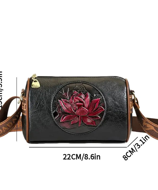 Casual Women Handbag Soft Leather Shoulder Crossbody Bags for Women 2024 New Fashion Print Ladies Messenger Tote Bag
