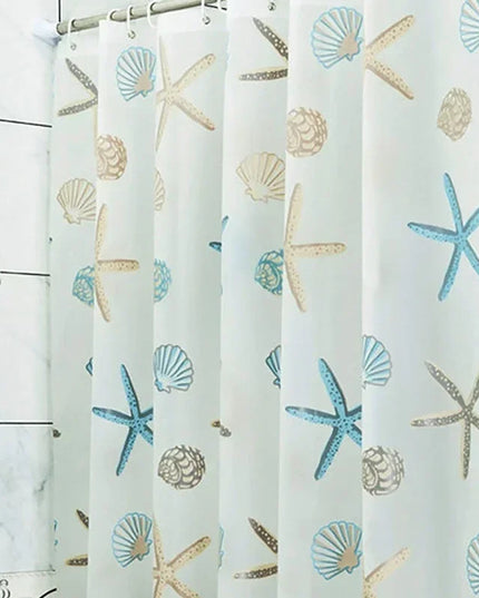 180*200cm Bathroom Curtain Waterproof Shower Curtain with 12 Curtain Hooks and Rings Shower Curtain Set