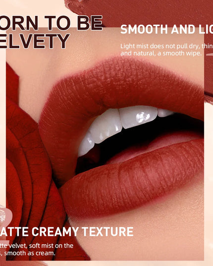 QIBEST Matte Nude Lipstick Pen Long Lasting Lipliner Lip Pencil Waterproof Lip Liner Contour Sexy Red Lip Makeup Set For Women